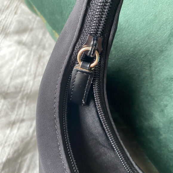 Nine & Co. Y2K style mini shoulder bag. Inside zip pocket. Compact style. Black. - Picture 7 of 7